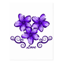 Love Hawaii Plumeria Postcards
