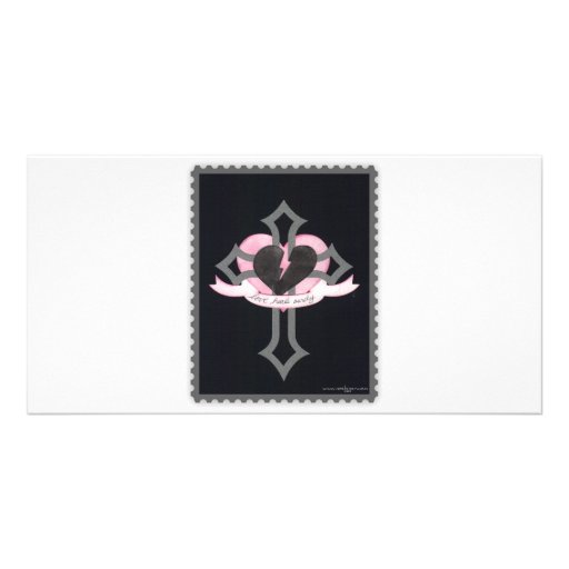 Love Heals Surely - Stamp Effect Picture Card