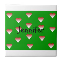 Love Hears Name Template Tile