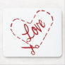 Love Heart Cutout Mousepads