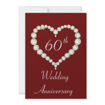 Love Heart Diamond Anniversary Invitation