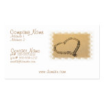 Love Heart Drawing Business Card