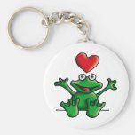 love heart frog schlüsselanhänger