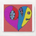 love heart mousepads