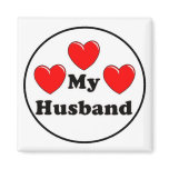LOVE HEART MY HUSBAND MAGNET