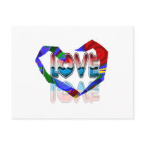 Love Heart Post Cards