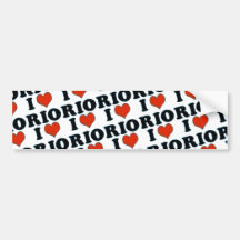love / heart Rio de Janeiro Bumper Sticker