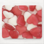 love heart sweets background mouse mat mousepads