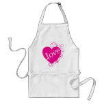 Love Heart Swirl Design Apron