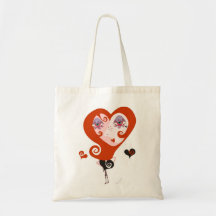 Love Hearts Canvas Bags