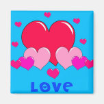 Love Hearts Fridge Magnet