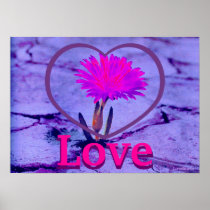 Love Heavenly Blooming Earth  Poster-Customize