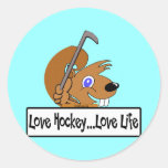Love Hockey Love Life Sticker