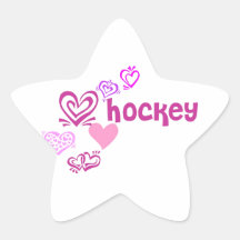 Love Hockey Stickers