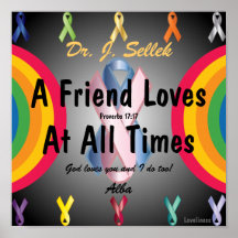 Love Honours Friendship Poster-Customize