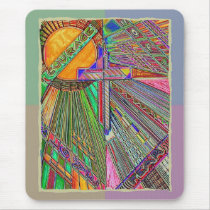 Love & Hope are the bridge from fear to courage Mouse Mats