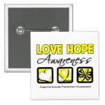 Love Hope Awareness Suicide Prevention buttons