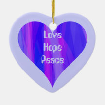 Love, Hope, Peace Ornament