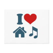 Love House Music Postcard
