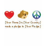 Love. Hugs. Peace t-shirts