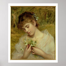 Love in a Mist (oil on canvas) Print