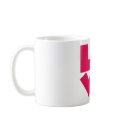 LOVE in Big Pink Letters mugs