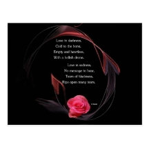 Love in Darkness Post Card