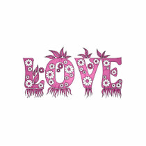 Love ( in flowers font ) cut out
