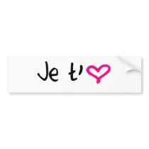 Love - in french bumper sticker