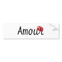 Love - in french bumper stickers