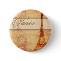 Love in Paris Pinback Buttons