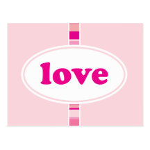 Love in Pink Valentine Postcards