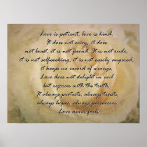 Love is 1 Corinthians 13 Posters