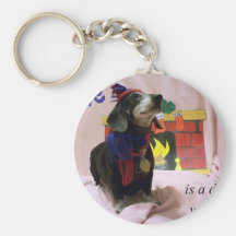 Love is a dog's wet nose keychains