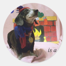 Love is a dog's wet nose stickers