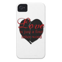 Love Is A Four Letter Word iPhone 4 Cover