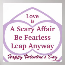 Love Is A Scary Affair Poster-Customize