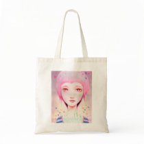 Love Is A Striped Shirt Canvas Bag