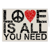 Love is All Greeting Card