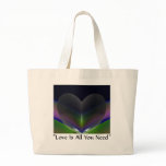"Love Is All You Need" canvas bag by Zoltan Buday