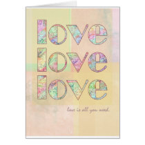 Love is all you need greeting cards