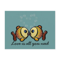 love is all you need postcard