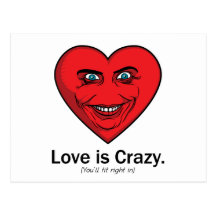 Love is Crazy Postcards