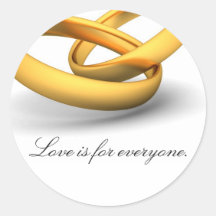 Love Is For Everyone Round Sticker