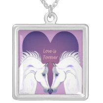 Love Is Forever Arabian Horse Necklace