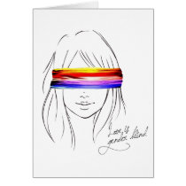 Love Is Gender Blind Greeting Card