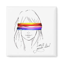 Love Is Gender Blind Refrigerator Magnets