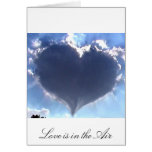 Love is in the Air: Heart Shaped Cloud: Wedding Greeting Cards