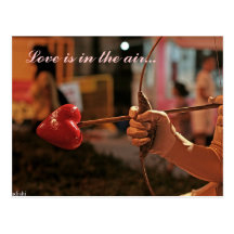 Love is in the air post card