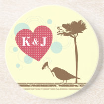 Love Is In The Air Romantic Custom Coaster